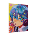 Rolled Poster — Miku and strawberry