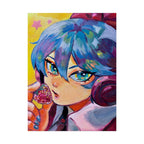 Rolled Poster — Miku and strawberry
