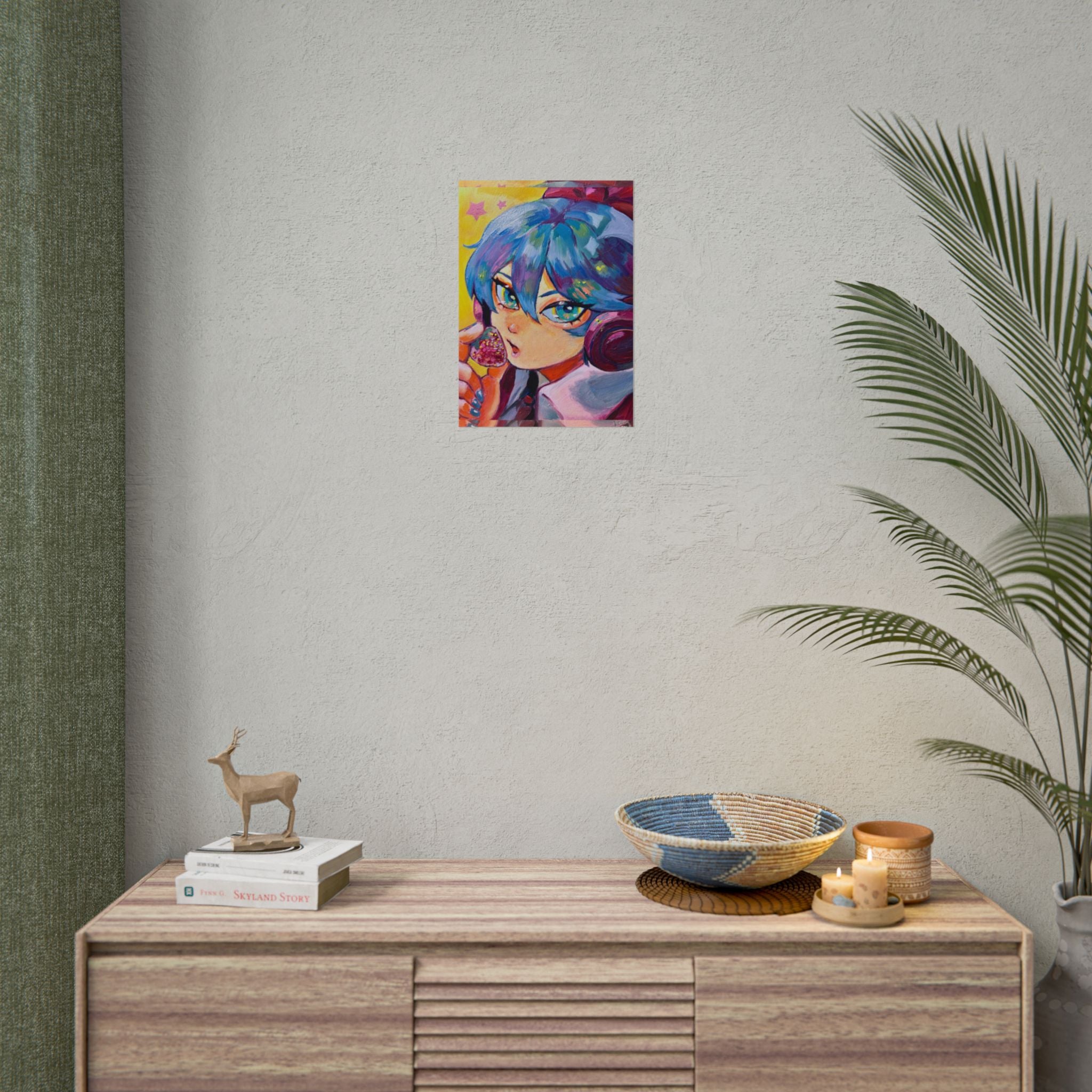 Rolled Poster — Miku and strawberry