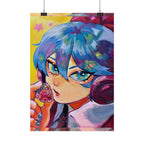 Rolled Poster — Miku and strawberry