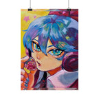 Rolled Poster — Miku and strawberry