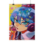 Rolled Poster — Miku and strawberry