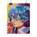Rolled Poster — Miku and strawberry