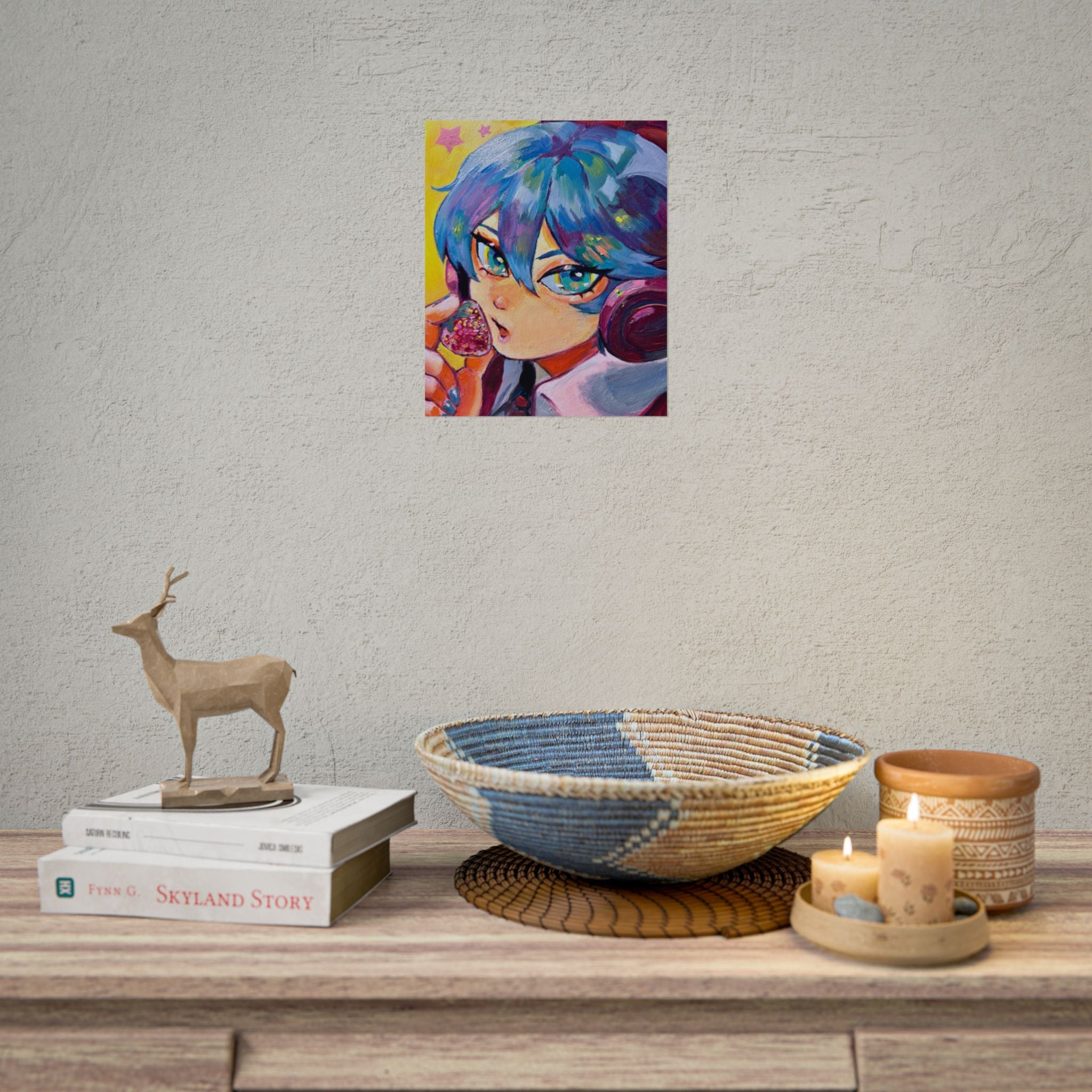 Rolled Poster — Miku and strawberry