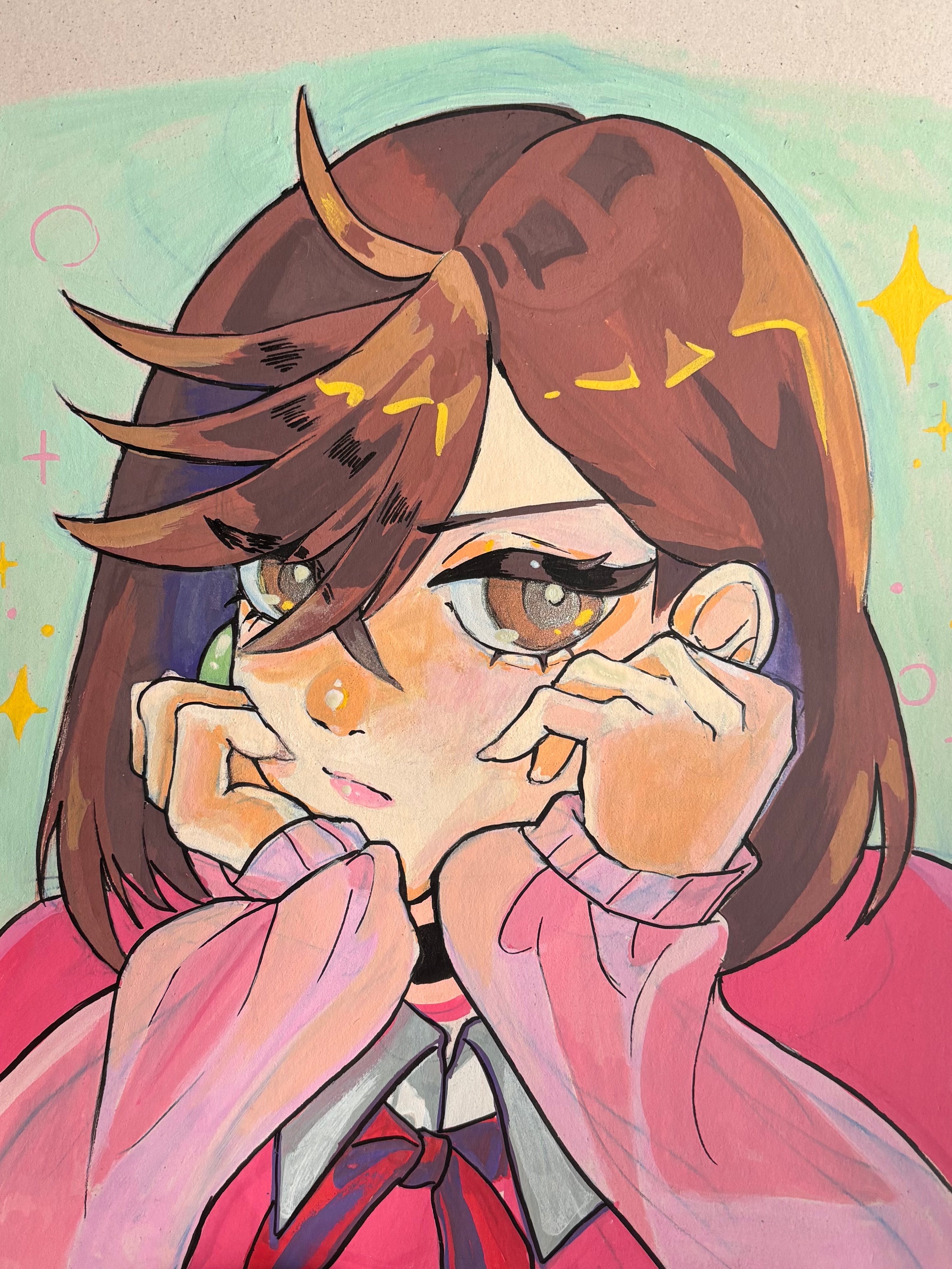 Momo Ayase acrylic sketch