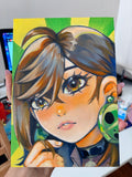 Momo Ayase NEW VERSION (ORIGINAL PAINTING)
