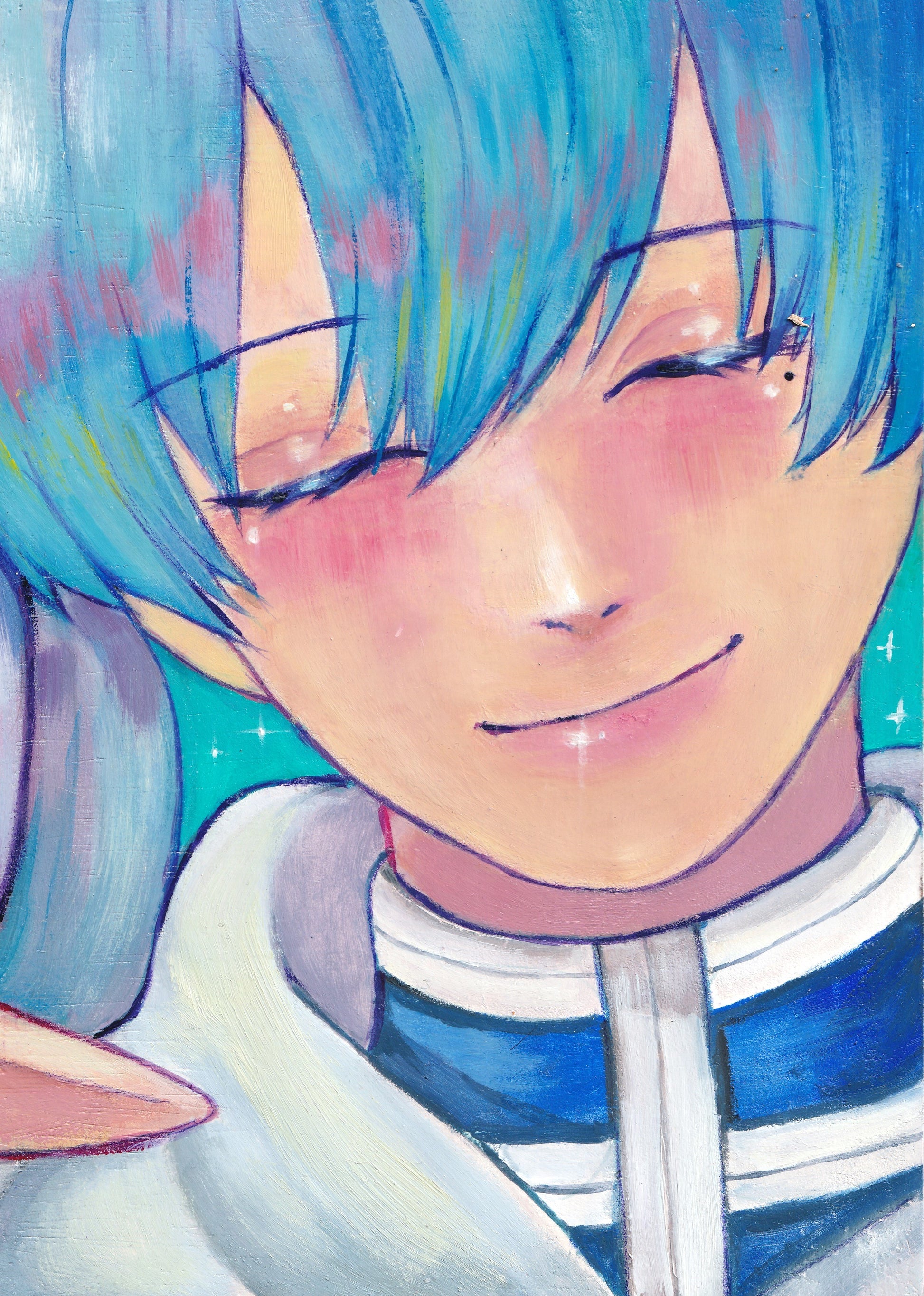 Frieren & Himmel together (original painting)