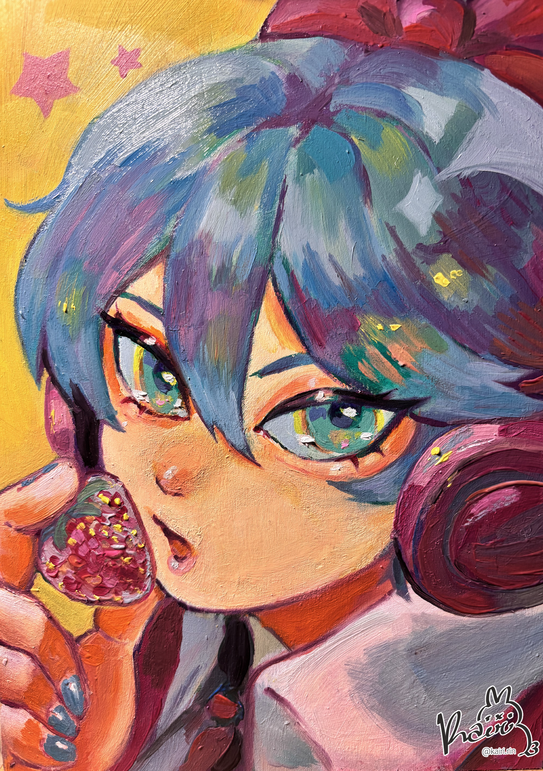 Ribbon girl (original painting)