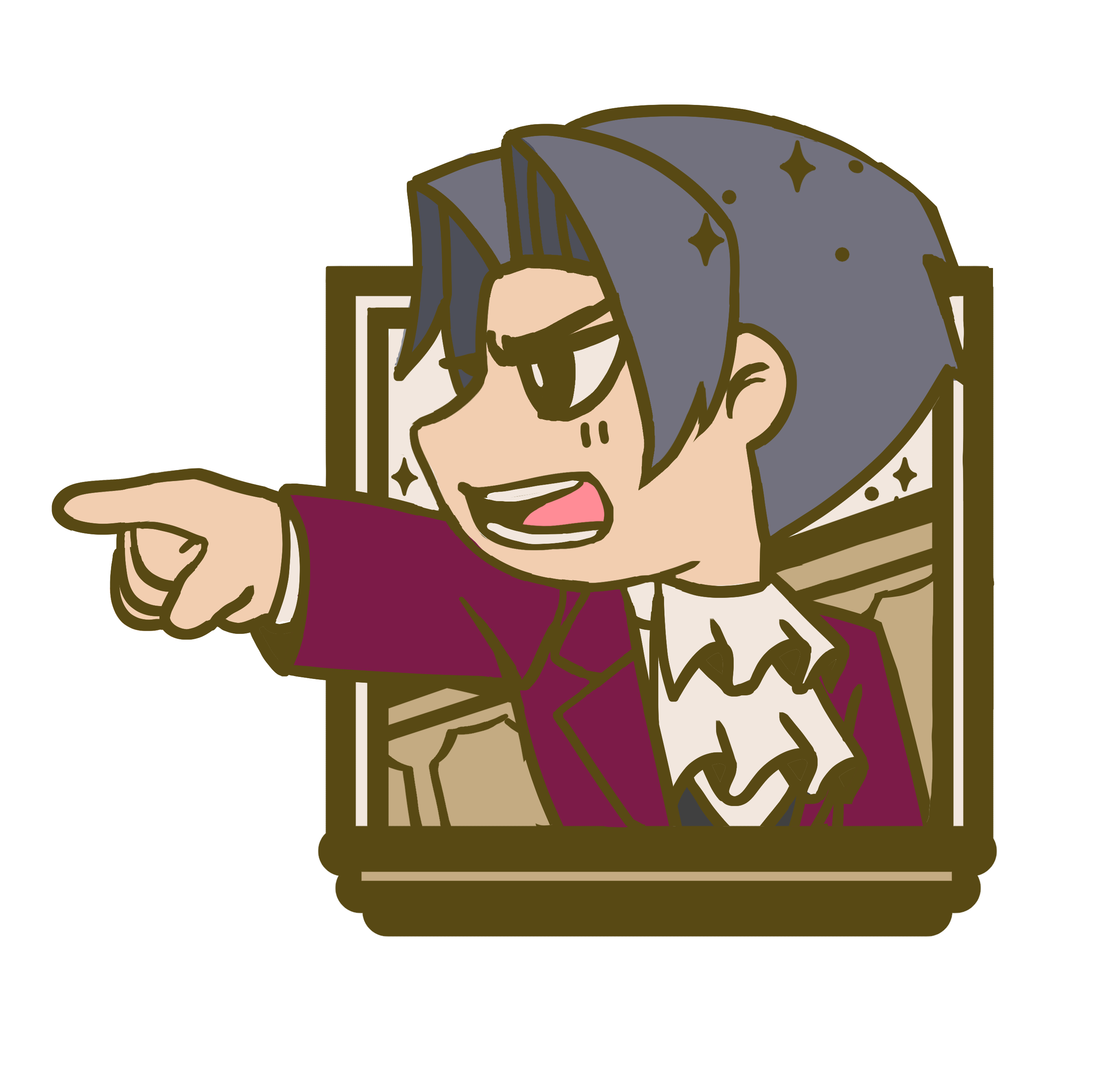 Ace Attorney keychains and Enamel Pins - DOKOMI PICKUP