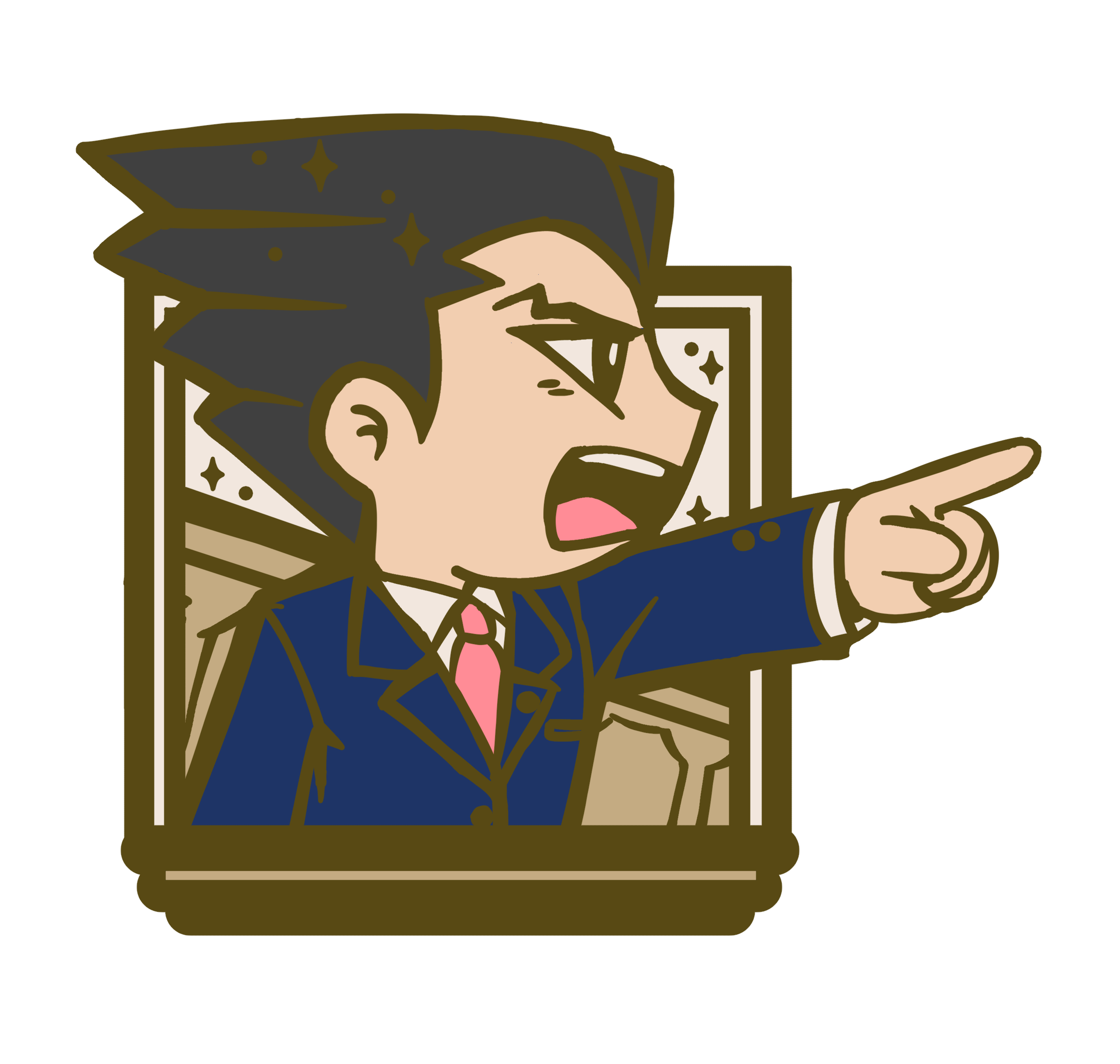 Ace Attorney keychains and Enamel Pins - DOKOMI PICKUP