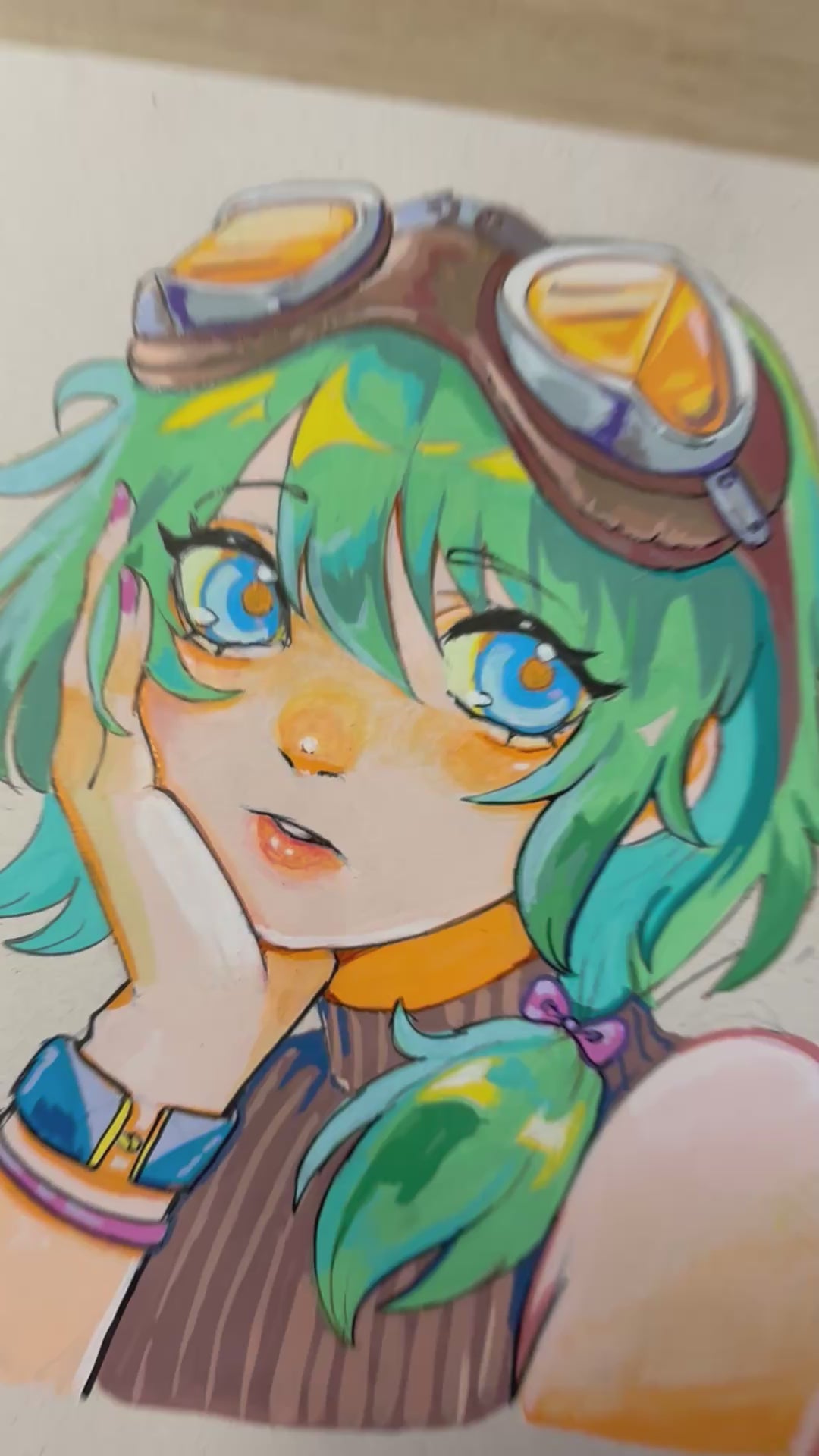 Green hair girl (ORIGINAL)