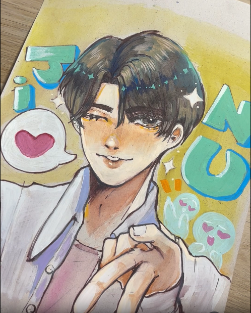 Jinu acrylic sketch
